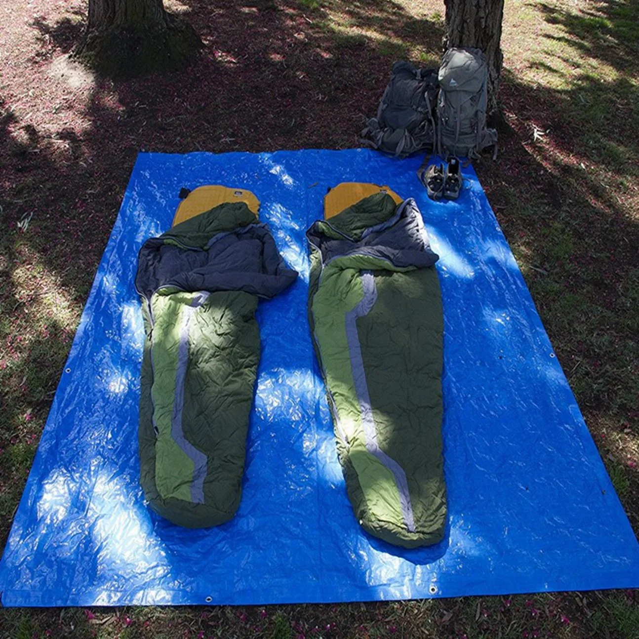 Lona de plástico pesado camuflaje al aire libre