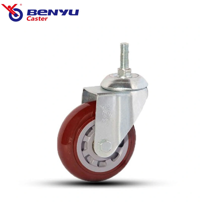 Polyurethane Swivel Caster Hand Trolley Caster Wheels