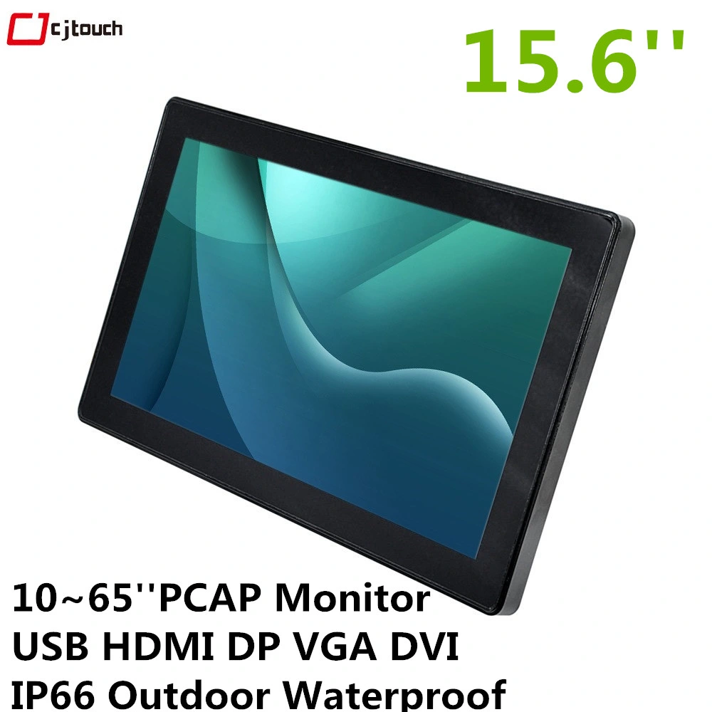 Computer Monitor 15.6inch Openframe LED Display Outdoor IP66 Industrial PC J1900 4GB 64 RAM Kiosk Monitor