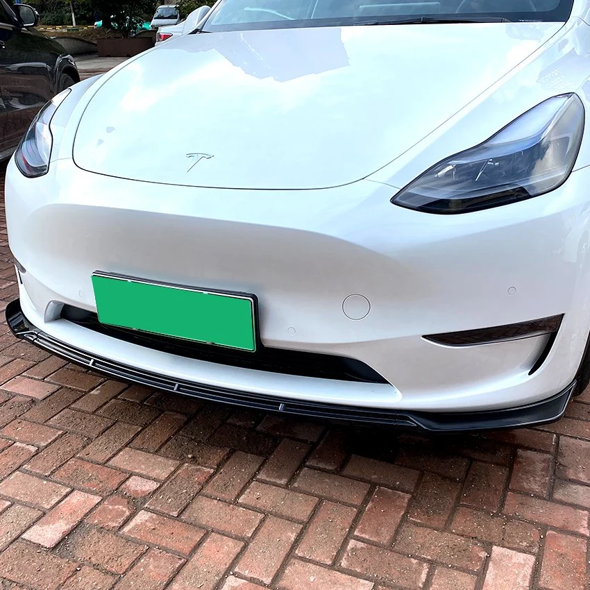 Separated PP Material Max Type Front Bumper Lip for Tesla Model Y 2020+