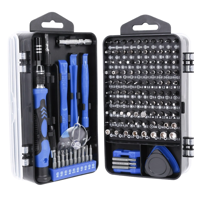 Schraubendrehersatz 138 in 1 Präzisions-Torx-Bits magnetisch Phillips Hex Bit Set Handy Reparatur Handwerkzeuge Kit Tragbar