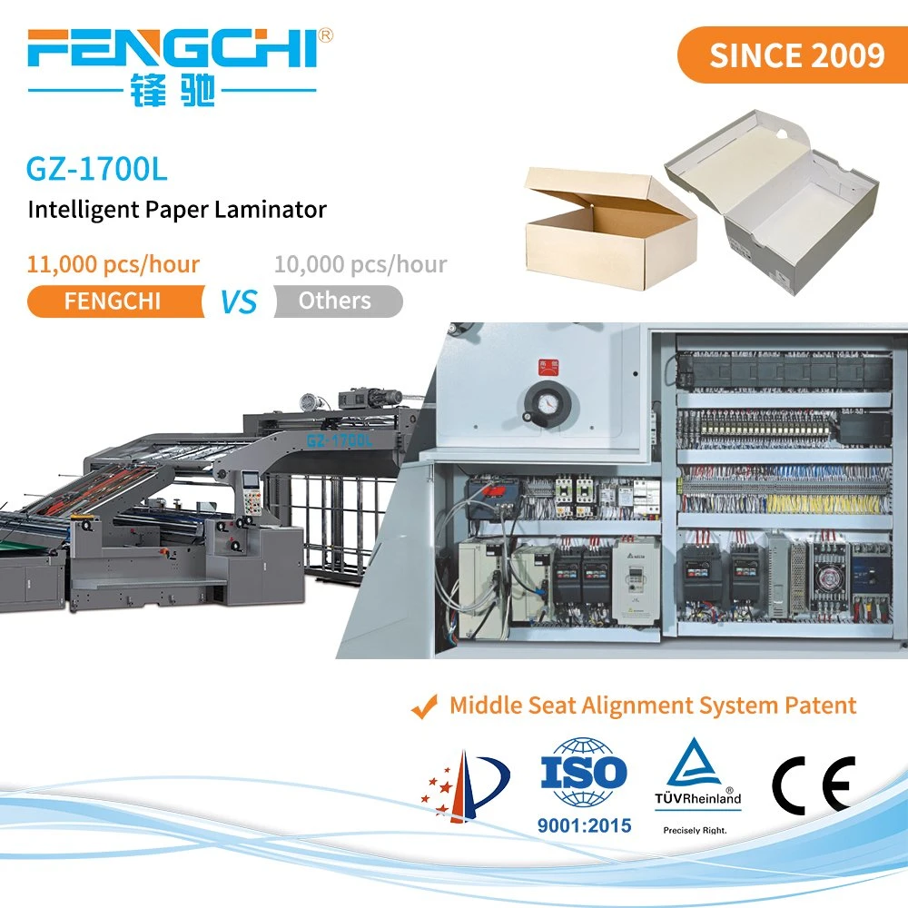 Stabile Präzisions-Papierbindeausrichtung Flute Laminiermaschine für Karton