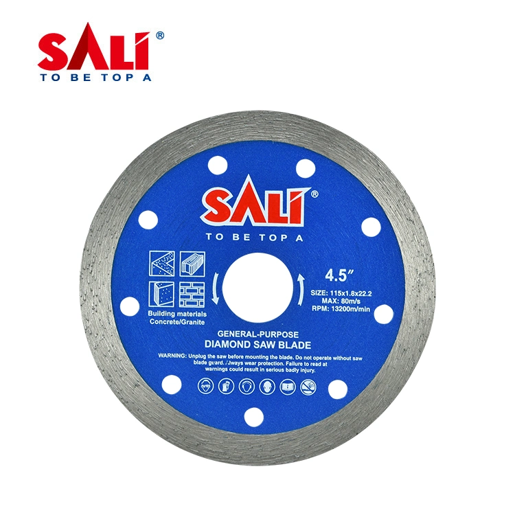 Алмазные режущие диски с непрерывным ободом Sali Segment Turbo
