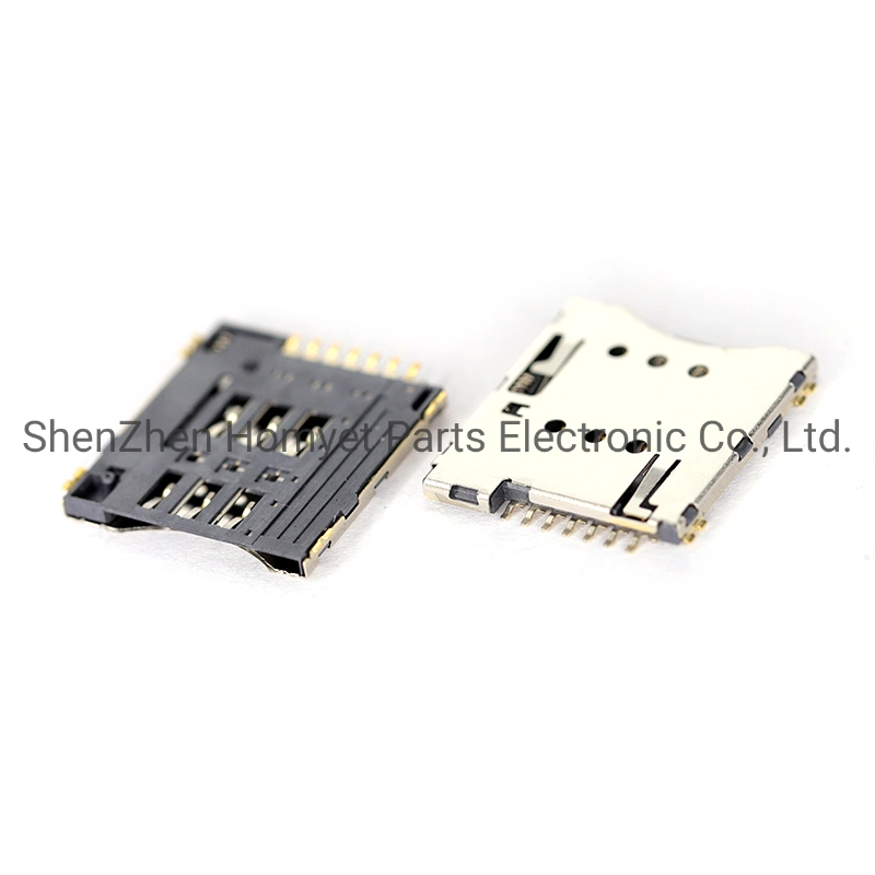 SIM Card Connector (memory card connector) SMD Thin H1.35 SMD Micor / Nano SIM Card Holder Mobile Terminal Holder