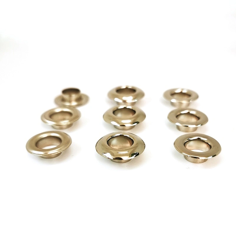 Professional High quality/High cost performance  Brass / Stainless Steel Gold Round Metal Eyelet for Apparel