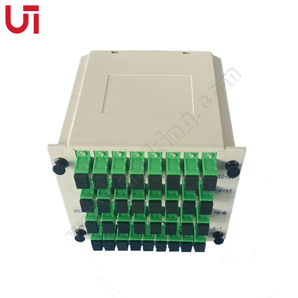 1X32sc/APC Cassette Type PLC Splitter Excellent Quality Low Insertion Loss Card PLC