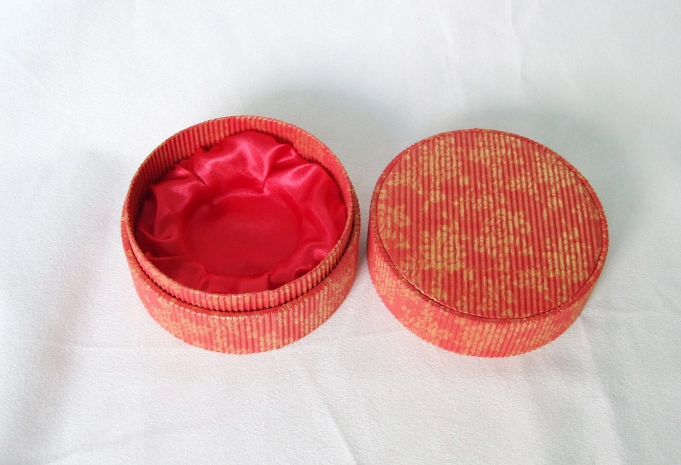 Customized Printed Round Gift Paper Rigid Box Jewelry Storage Packaging Boxes