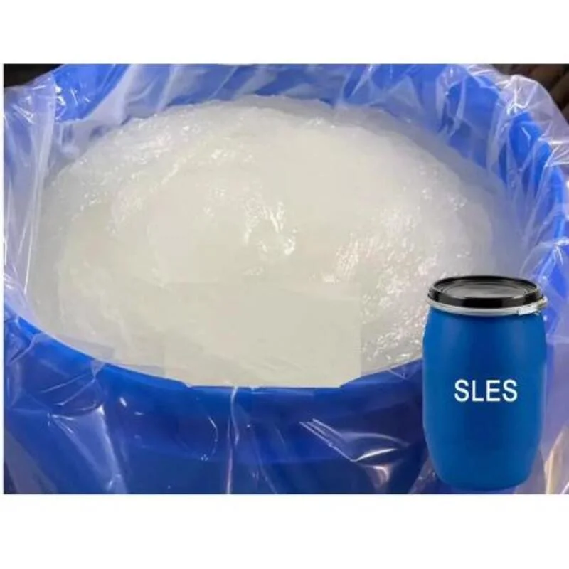 China BV detergente de fábrica espuma química AES/SLES (Lauril éter sulfato de sódio) N70% agentes de lavagem líquida CAS: 68585-34-2