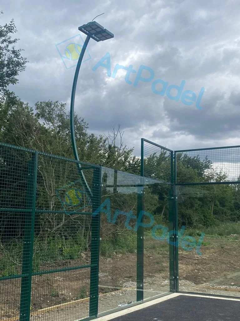 Fábrica profesional de pistas de tenis de Padel en la pista panorámica de Padel con Más experiencia de diez años