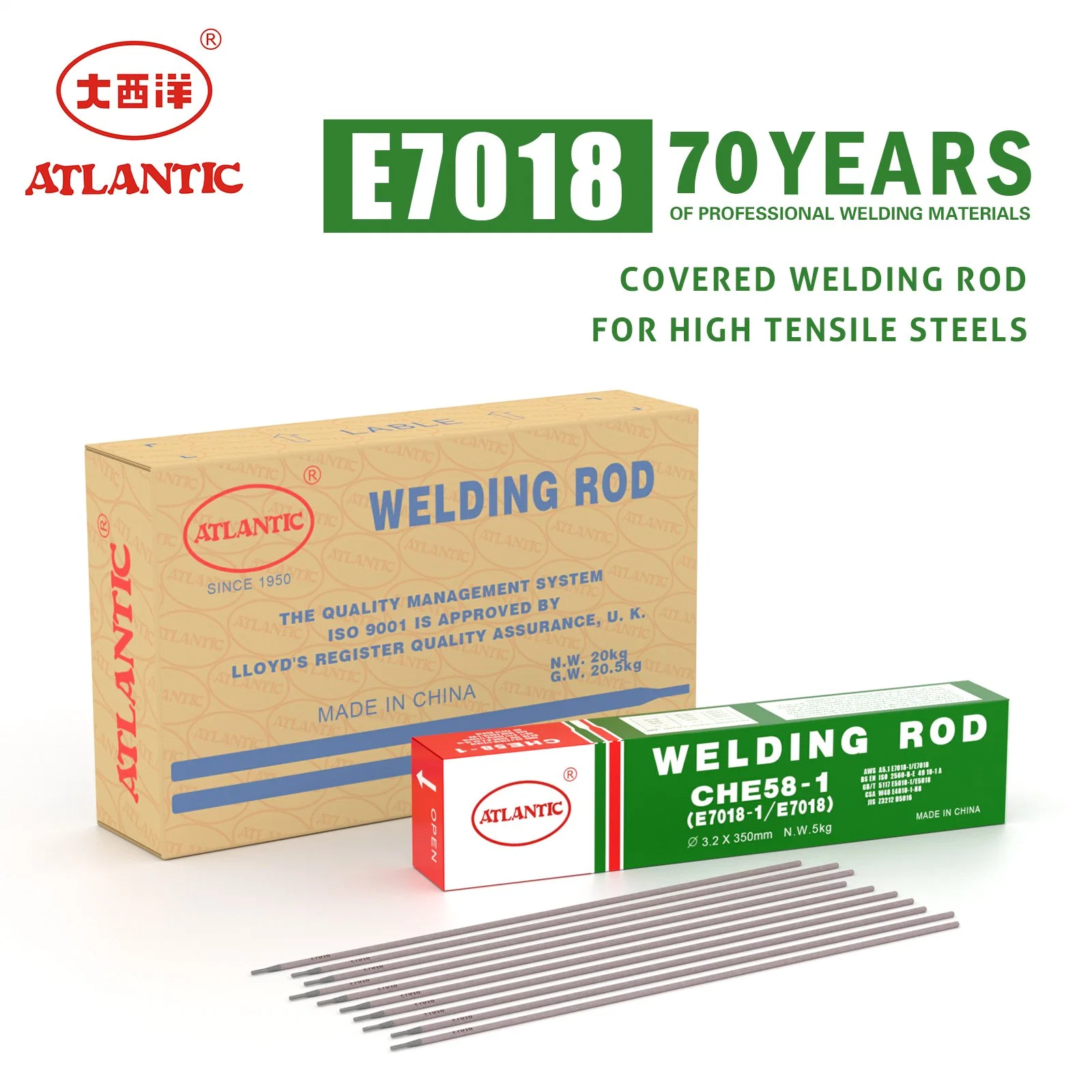 Atlantic Competitive Price Carbide Stainless Steel Tube E6013 Welding Electrode Rods