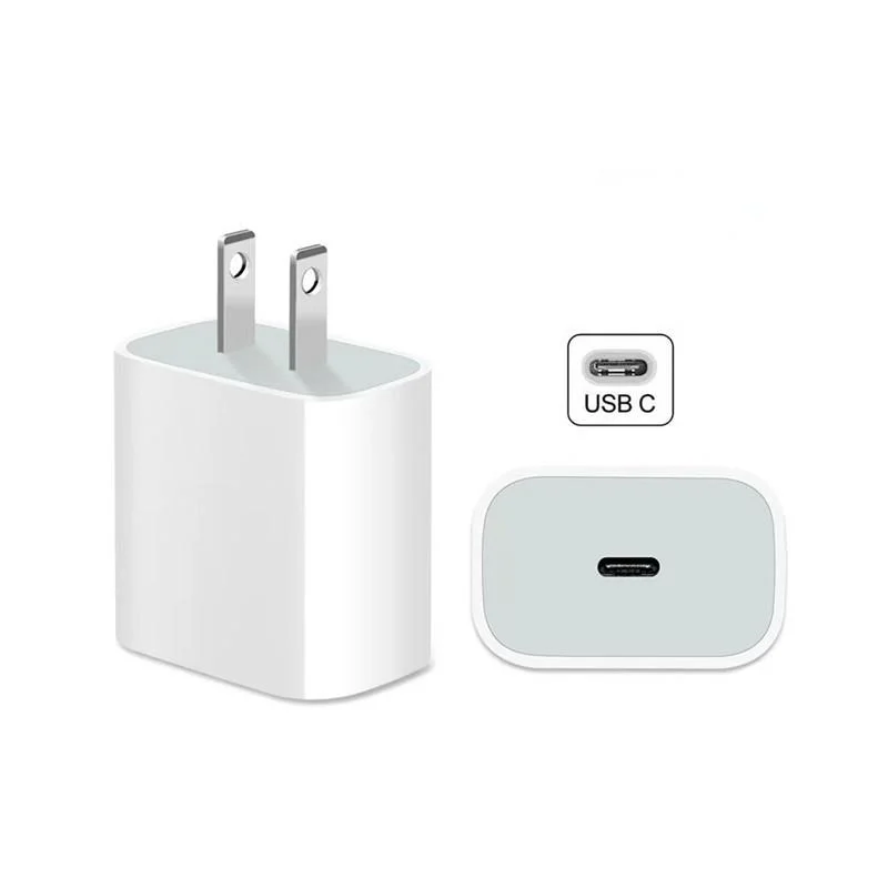 Factory OEM USB-C 20W Pd Fast Wall Charger Power Adapter for iPhone