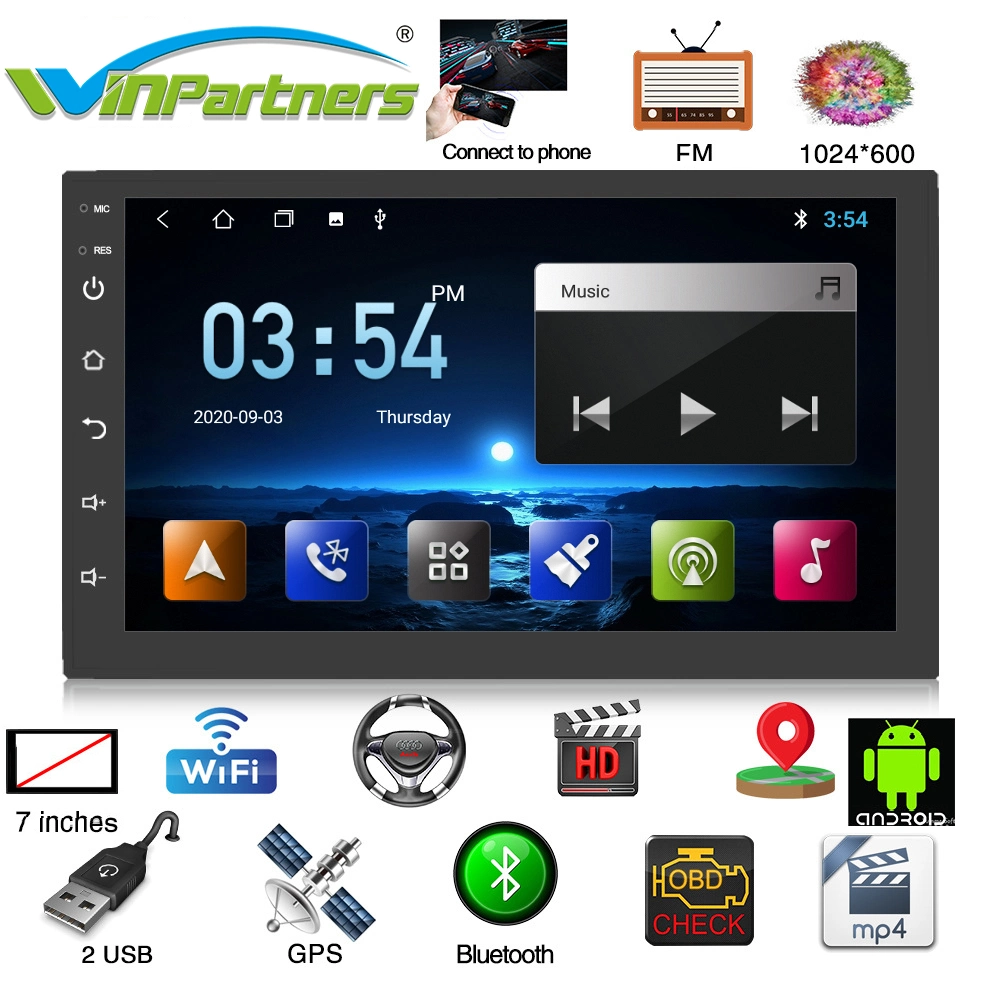 Car Stereo GPS Navigation Headunit Android Player 9inch