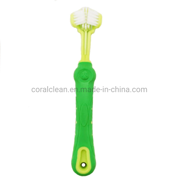 3D Three Sided Pet Cleaning Toothbrush for Dogs Cats Teeth