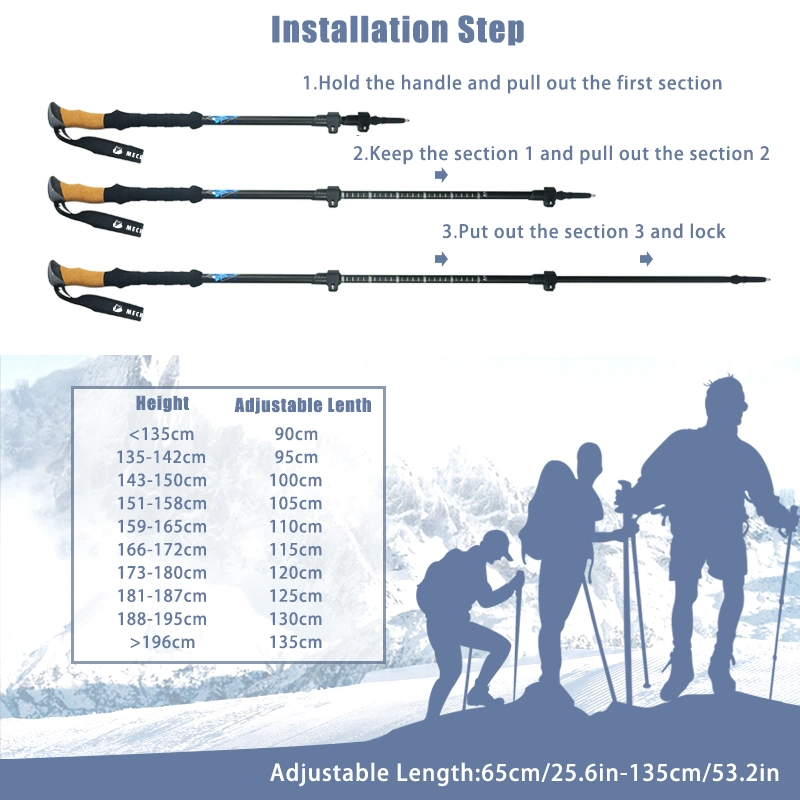 Collapsible Aluminium Multifunctional Tactical Trekking Survival Pole Walking Stick1 Buyer
