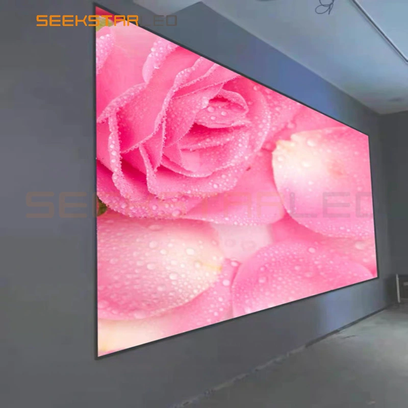 Monitor LED P1.86 de passo de pixel pequeno para interior para a estação de TV E utilização em sala de estúdio Vídeo em painel de ecrã LED HD interior Ecrã de parede