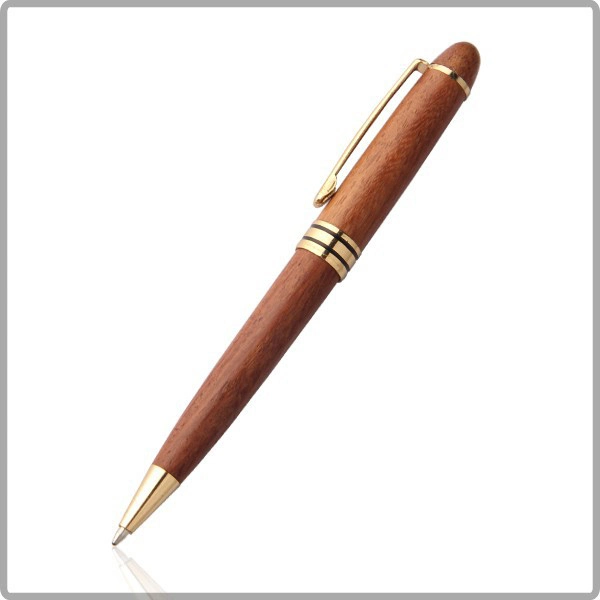 Manufacturers Supply Stationery Wooden Eco Rosewood Pen Red Wooden Ballpoint Pen for Office and School