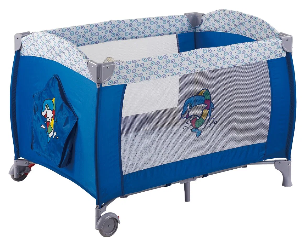 Baby Travel Crib with Second Layer and Changing Table