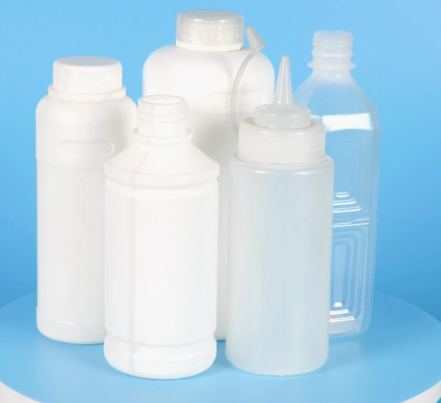 Custom White Transparent Bottles PET Chemical Chemical Plastic Packing Container