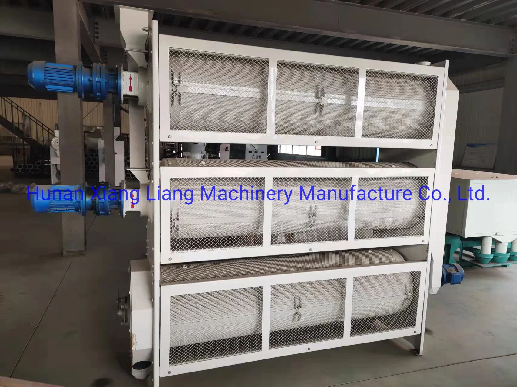 220/380/440V Steel Platform Structure Xiangliang Brand Water Polisher Rice Milling Plant