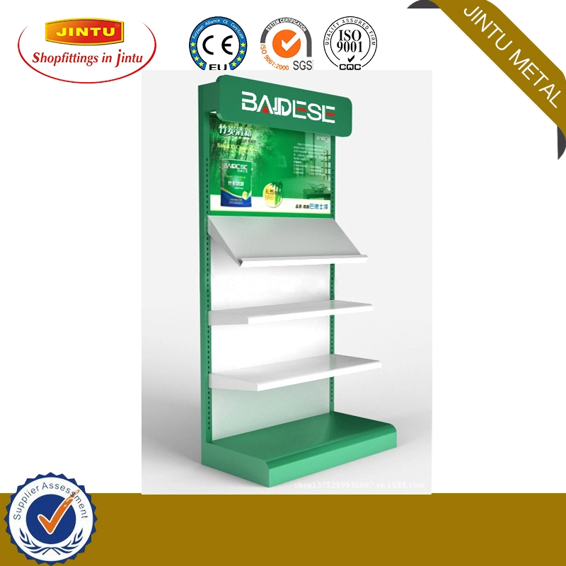 Retail Trade Show Peg Board Floor Hanging Hardware Tools Produce Display Stand Shelves with Hooks/Display Shelf/Display Rack