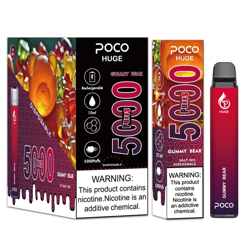 Poco 5000 Puffs Zbood OEM ODM Turkey 10000 5500 Ezigarette Screen Vpro Mazaj Cigarette Disposable/Chargeable Vape