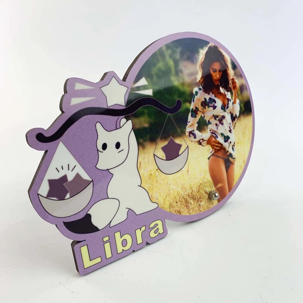 MDF Photo Frame Heat Transfer Printing Sublimation Blank Frame Zodiac Frame-Libra