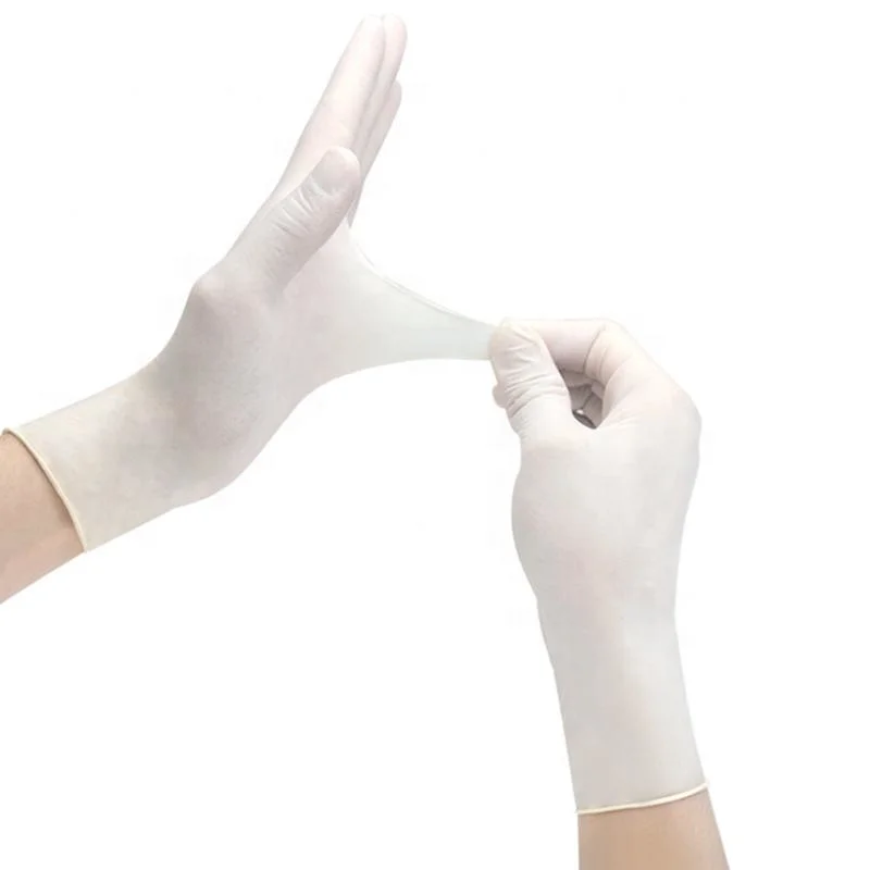 Siny Disposable Medical Supply Rubber Nurses Smooth Pockmarked Surgical Clinic Sterile Gloves OEM