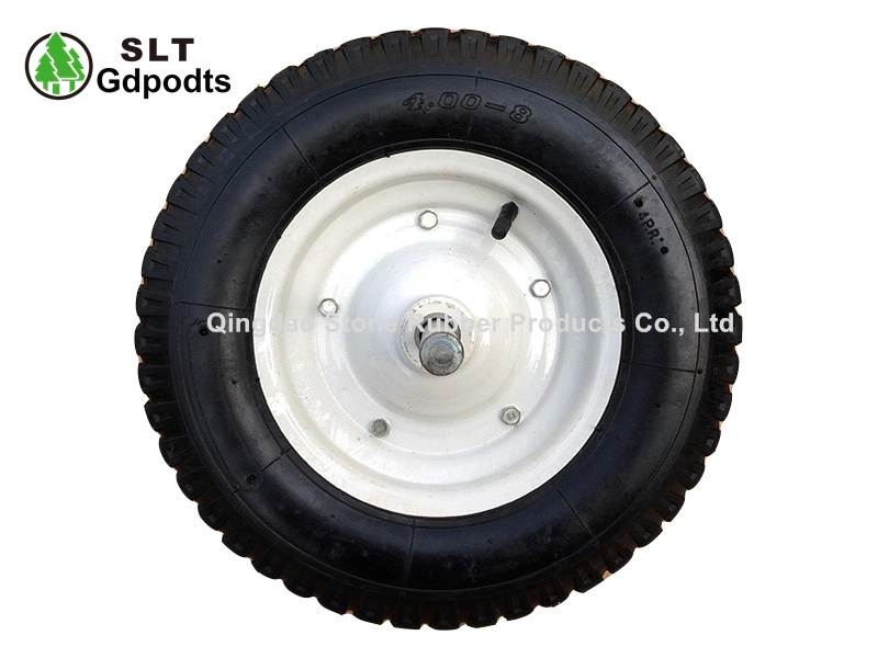 Tyre and Tube 4.80/4.00-8 Pneumatic Wheel with Axle