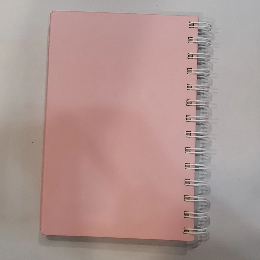 Smart Pink Eco Friendly Notebook with Solar 8 Digit Calculator