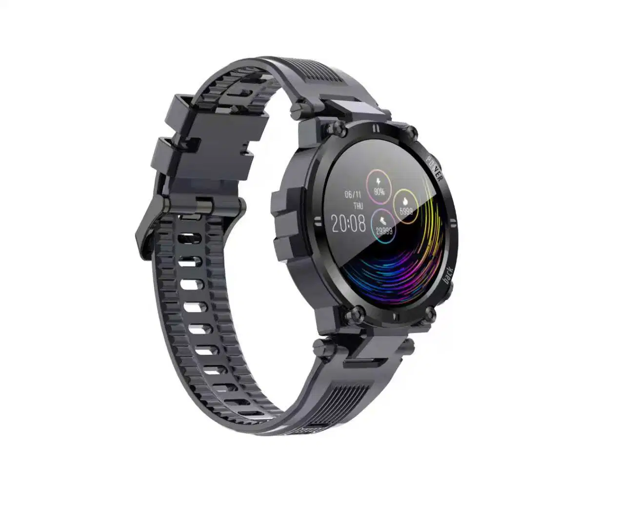 D13 Full Touch Screen Smart Watch IP68 Waterproof Support Hr / Bp Fitness Tracker Smartwatch