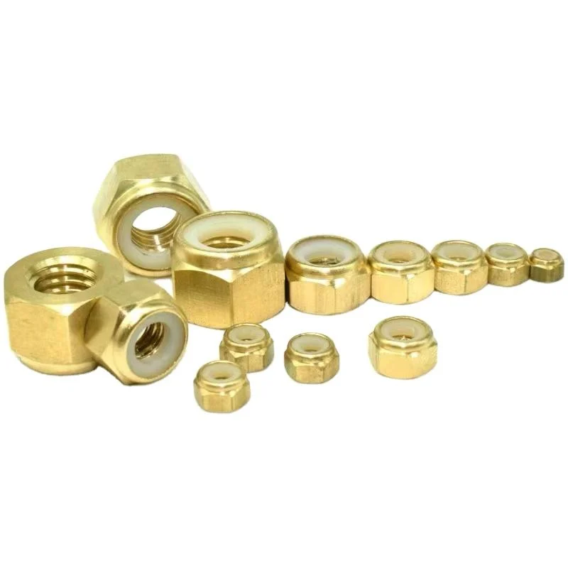 Stainless Steel/Steel/Brass Hex Nylon Insert Lock Nuts DIN985 Nylon Locking Nut