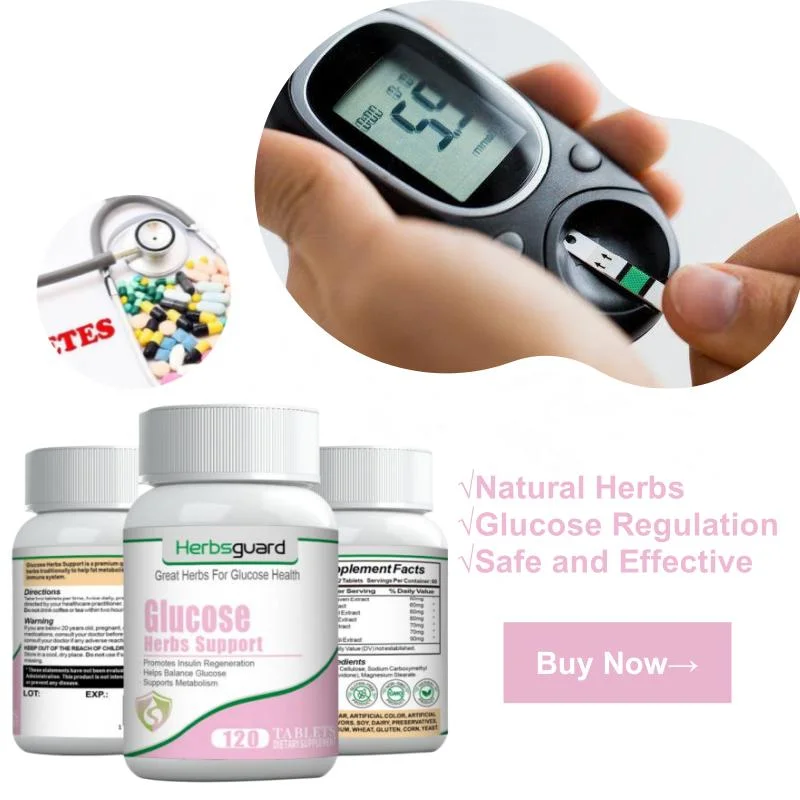 Ingredientes herbarios naturales uso diario Suplemento dietético ayuda a estabilizar la sangre Azúcar y evitar complicaciones de la diabetes