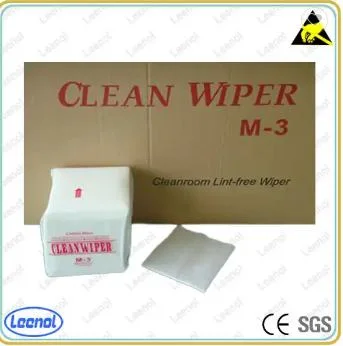 Leenol 100% بوليستر فوش Lint Free Cleanroom Wipers