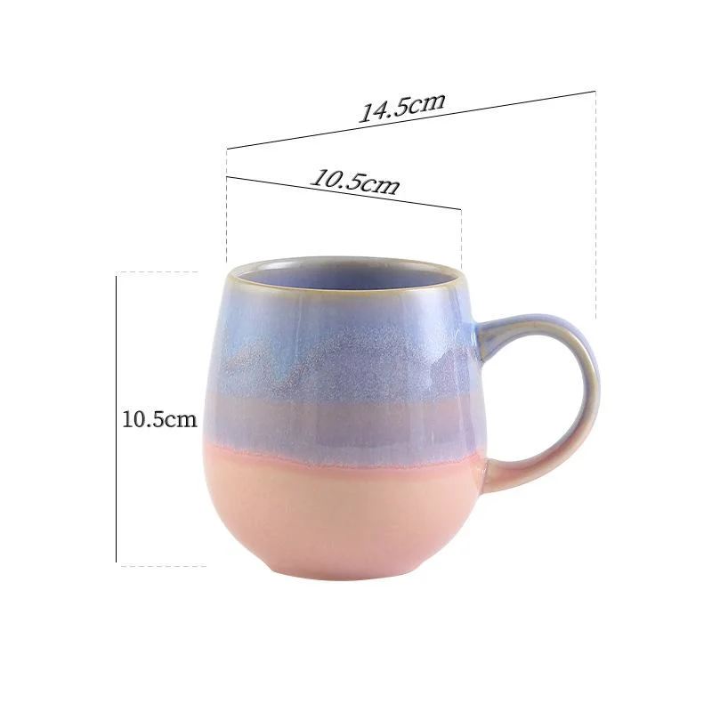 Taza de cerámica Porcelana vajilla taza taza de vidrio puro Utensilios de cocina Decoración con patrón de color personalizado Diseño de logotipo Customizalle