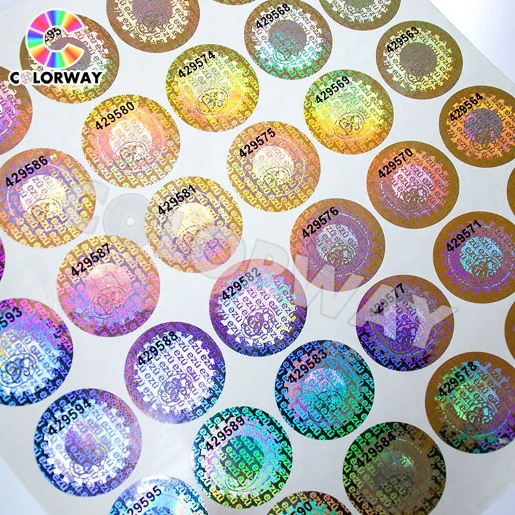 Custom High quality/High cost performance Cheap Security Adhesive Hologram Sticker