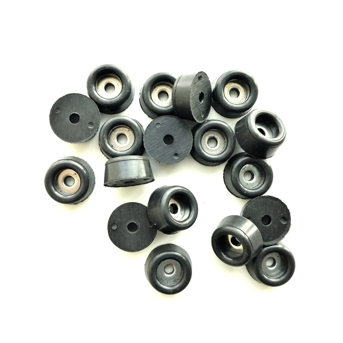 Chinese Manufacturer Custom Heavy Duty Tapered Recessed Rubber Bumper Feet with Metal Washer Embeded