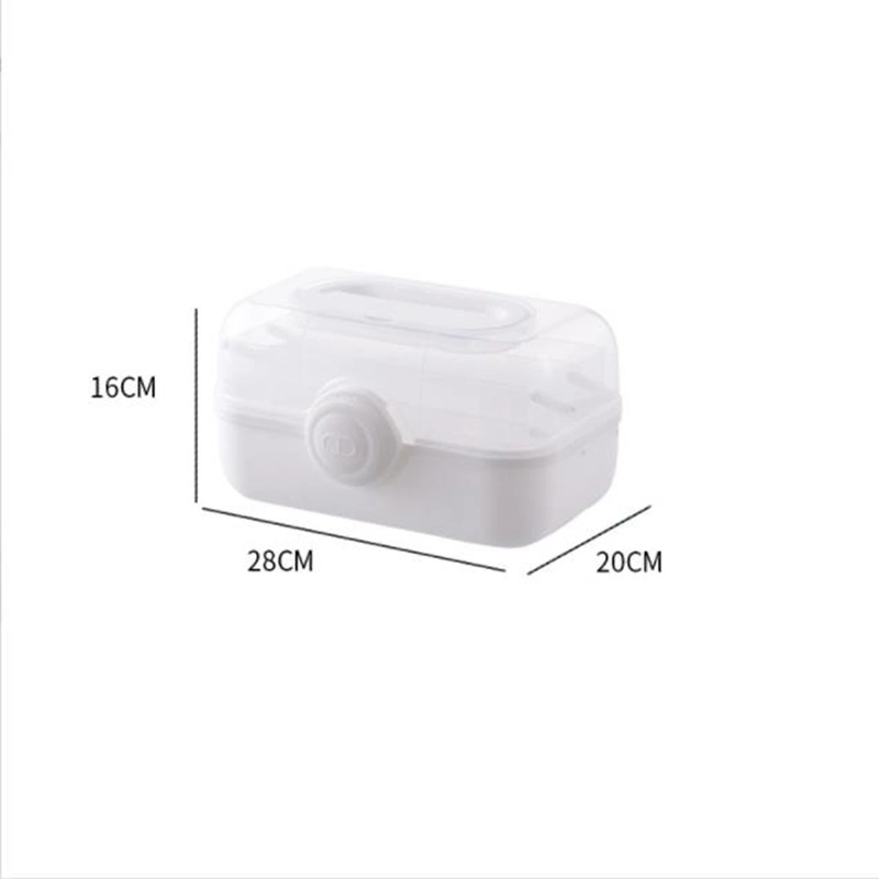 Large Capacity Plastic Storage Box Household Multi-Layer Portable Medical Box