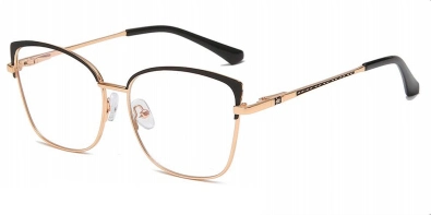 OEM and ODM Available Golden and Silver Cat Eye Metal Frame Quality Guarantee Women Optical Frames