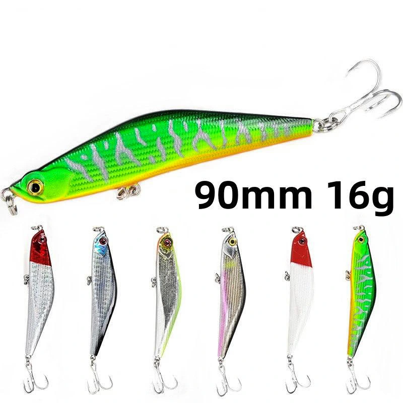 Topwin Hl008 9cm 16g Fishing Lures Freshwater Kit Plastic and Stainless Steel Pike Fishing Lures Large Spoons