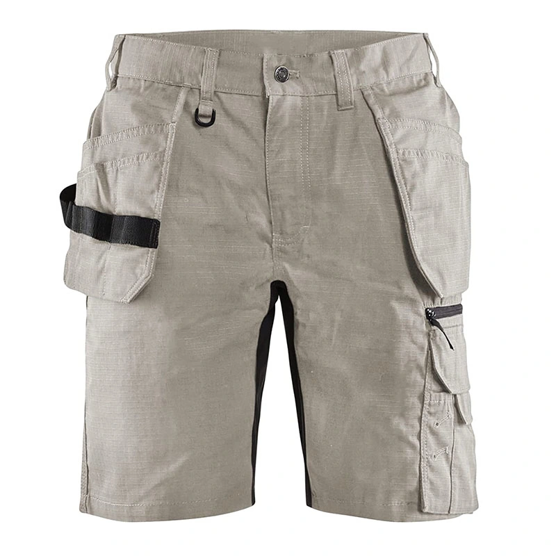 Men's Ripstop Carpenter Short Workwear Ripstop Breathable Stretch Work Shorts with Utility Pockets