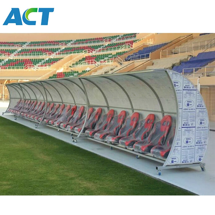 Banc de remplacement Mobile VIP Soccer Dugout avec abris