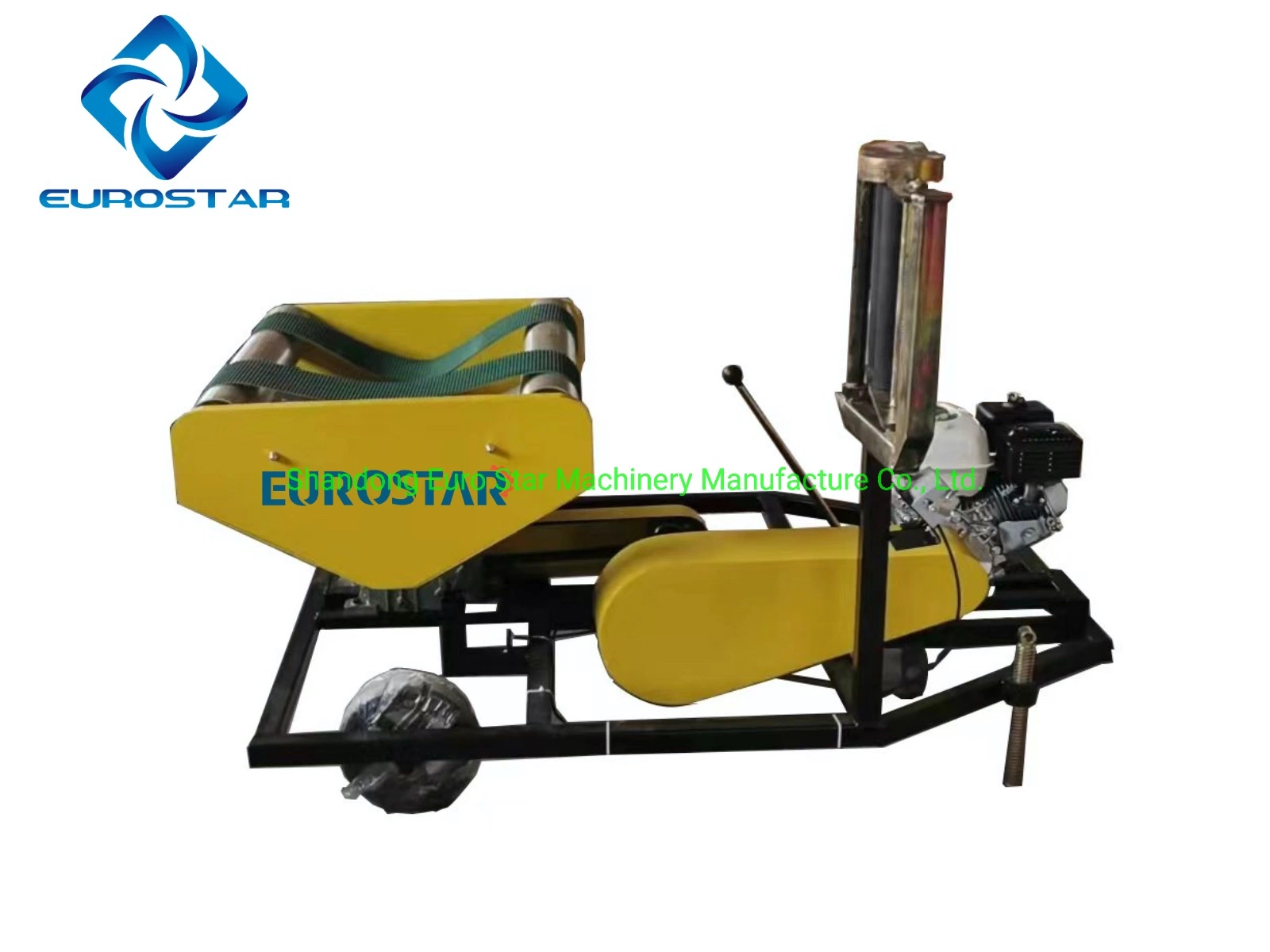 Gasoline Engine Automatic Straw Bale Packing Machine Baler Wrapper Silage Grass Maize Corn Small Mini Round Hay Animal Feed Processing Machines Machinery Coated