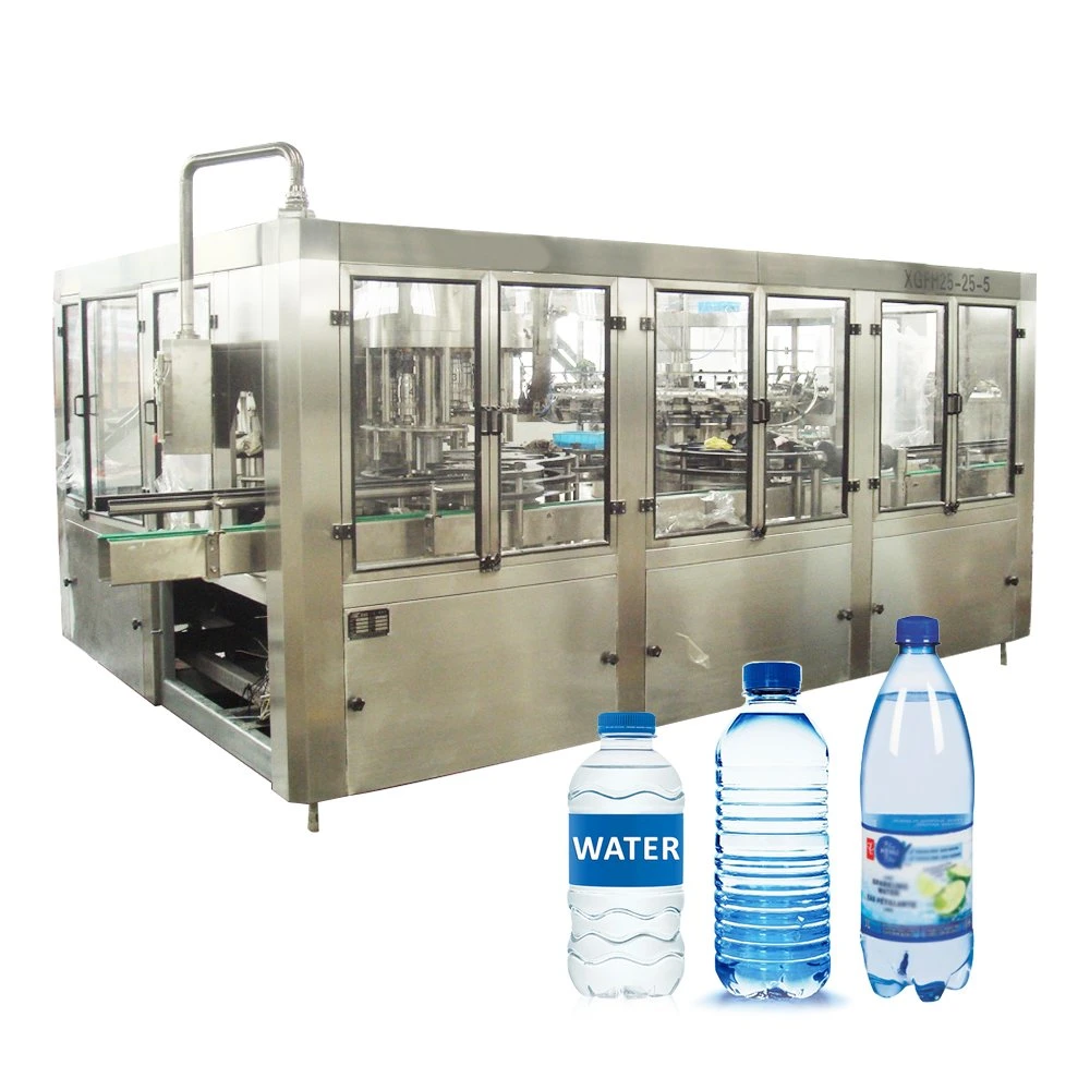 6000bph a to Z Turnkey Complete Pet Bottle Drinking Pure Mineral Water Blowing Washing Rinsing Filling Bottling Capping Sealing Labeling Packing Machine