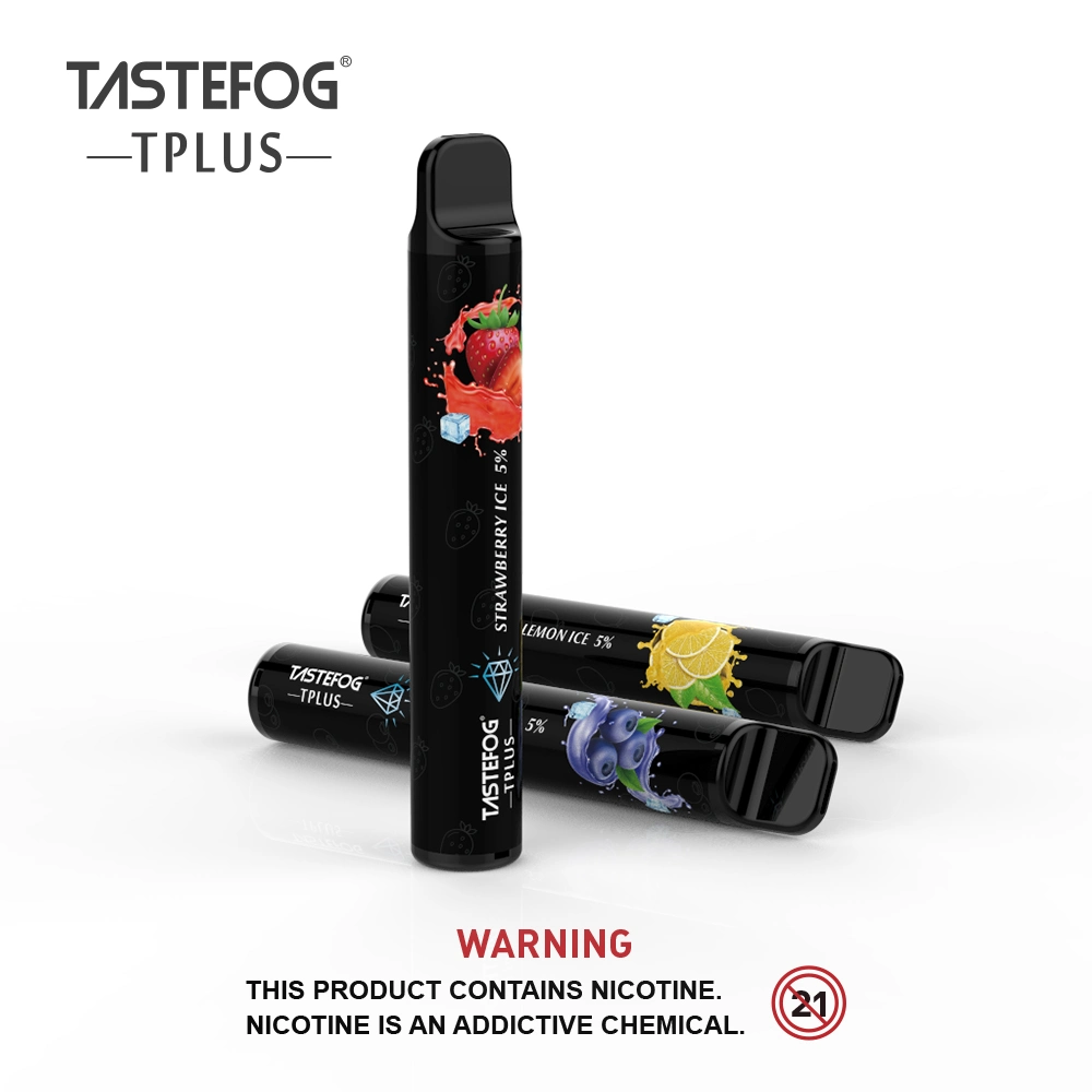 Original Tplus Tastefog 800 bouffées Vape jetable Cigarettes électroniques avec la DPT