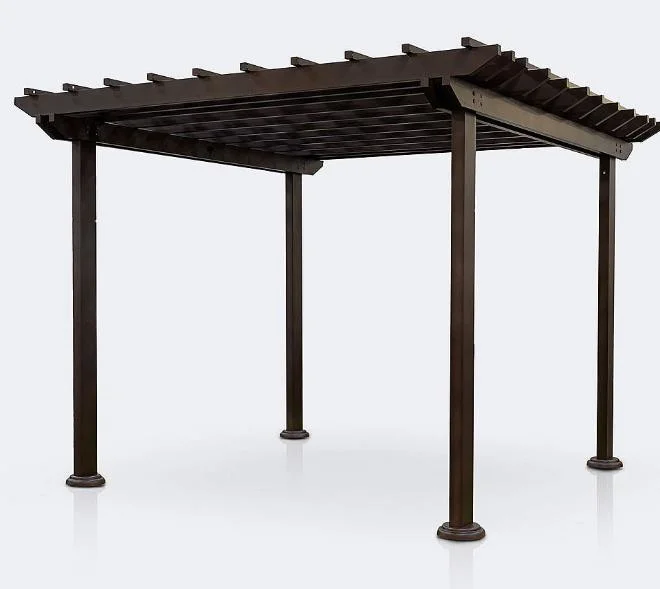 Shading Leisure Aluminium Pergola Bioclimatic Adjustable Outdoor Waterproof Powder Coated