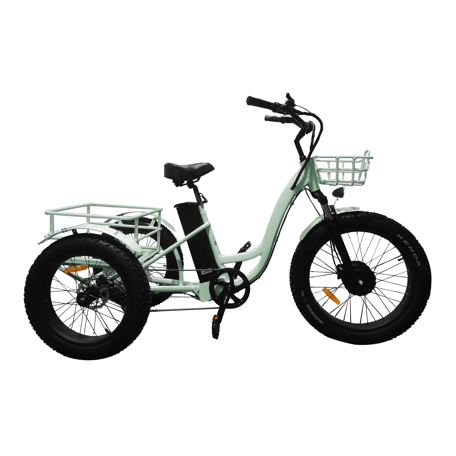 Tres ruedas de la grasa de 4,0 pulgadas de neumáticos para Beach Cruiser Trike eléctrica de carga