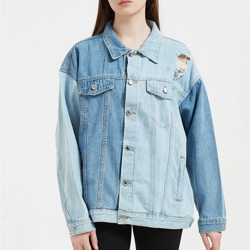 Les femmes L' icône blue denim vestes veste en denim Workwear Veste en jean Denim Blouson camionneur