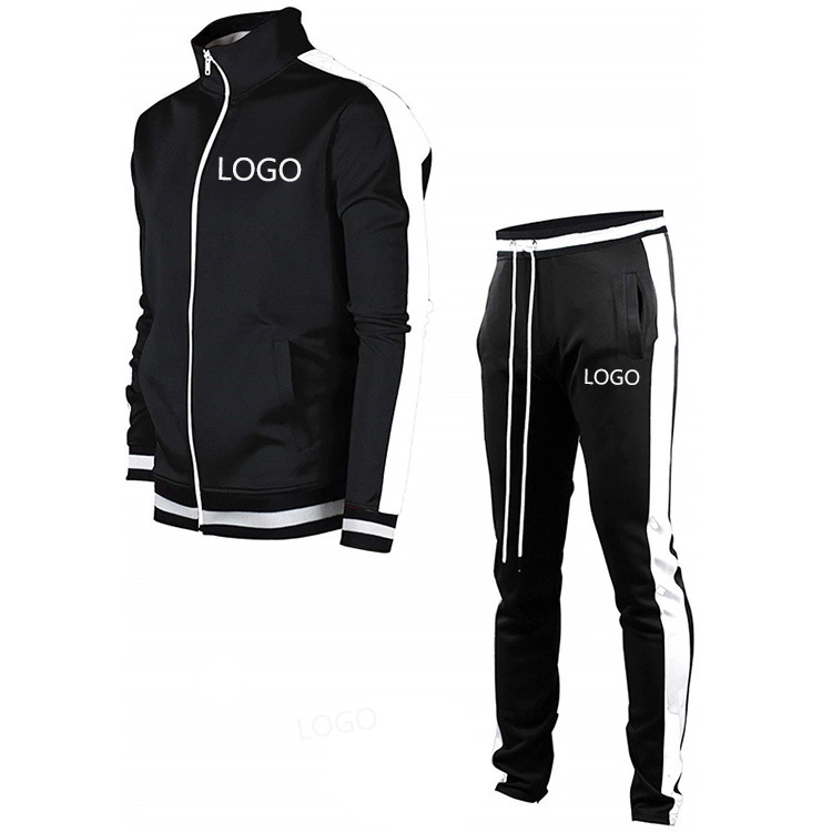 High Quality Customized Design Men&prime; S Fleece Custom Logo Jogging Sports Slim Fit Plain Tracksuit Track Suit for Men