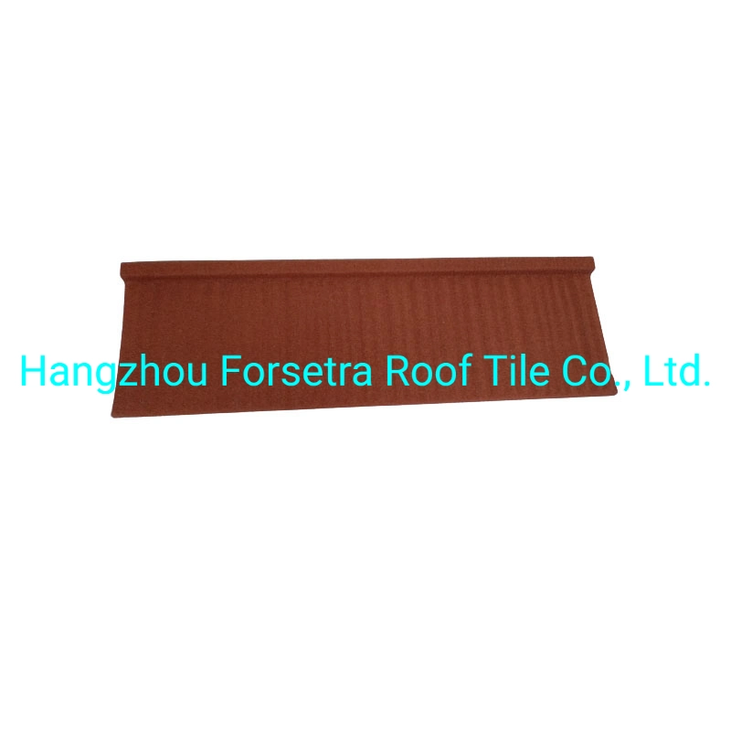 China Modern European Style Standard Size Stone Coated Metal Roof Tile Best Selling in Africa for Building Material