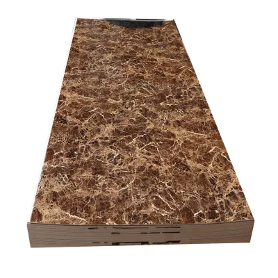 New Design Waterproof UV Pet Marble Board High Glossy UV MDF Board Fiberboard Modern